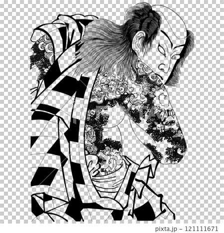 【増補浪花鑑 団七九郎兵衛 義平次 お梶】-【豊原国周】 121111671