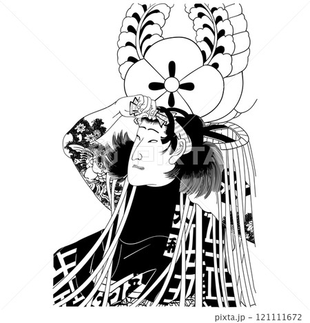 【真盛江戸の花役」「坂東三津五郎】-【豊原国周】 【真盛江戸の花役」「坂東三津五郎】-【豊原国周】 121111672