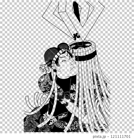 【中むら翫雀】-【豊原国周】 121111701