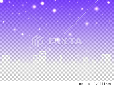 雪の降る街並み 121111786
