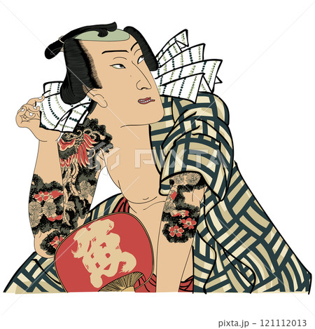 【三羽雀福】-【豊原国周】 121112013