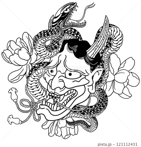 【般若と蛇】-【俺流総本家家元】 121112431