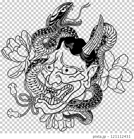 【般若と蛇】-【俺流総本家家元】 121112431