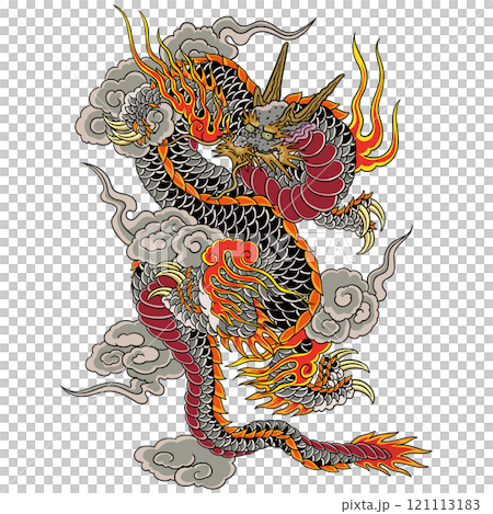 静流　家元　押し絵10 龍 龍】-【俺流総本家家元】のイラスト素材 [121113183] - PIXTA