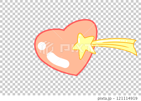 Heart and shooting star 121114919