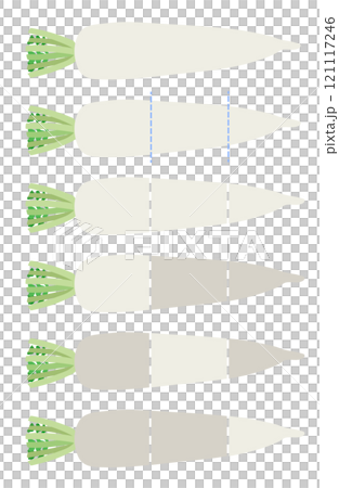 插畫素材：蘿蔔、蘿蔔部分 121117246