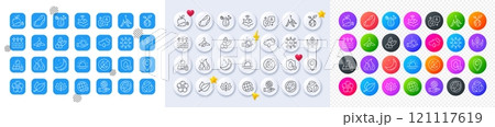 Mint leaves, Organic tested and Dirty water line icons. Square, Gradient, Pin 3d buttons. AI, QA and map pin icons. Pack of Fair trade, Save planet, Walnut icon. Vector Mint leaves, Organic tested and Dirty water line icons. Square, Gradient, Pin 3d buttons. AI, QA and map pin icons. Pack of Fair trade, Save planet, Walnut icon. Vector 121117619