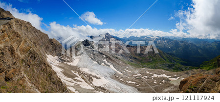 Stunning Panoramic View of the Hohe Tauern National Park in Kapr 121117924