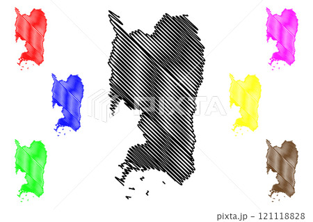 Penuelas municipality (Commonwealth of Puerto Rico, Porto Rico, PR, Unincorporated territories of the United States) map vector illustration, scribble sketch Penuelas map Penuelas municipality (Commonwealth of Puerto Rico, Porto Rico, PR, Unincorporated territories of the United States) map vector illustration, scribble sketch Penuelas map 121118828