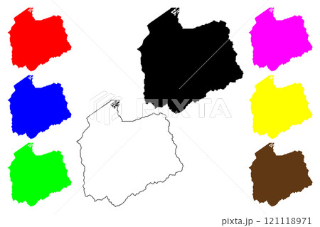 Salt Lake County, State of Utah (U.S. county, United States of America, USA, U.S., US) map vector illustration, scribble sketch Salt Lake map 121118971