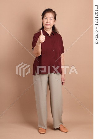 Senior East Asian Woman Senior East Asian Woman 121120113