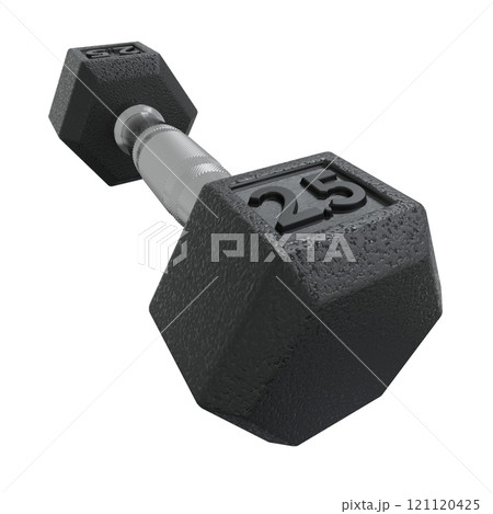 Hex Dumbbell with number 2.5, weightlifting gym equipment 121120425
