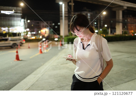 Asian Woman with Smart Phone Asian Woman with Smart Phone 121120677