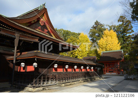 北野天満宮 本殿と地主神社 京都市上京区 北野天満宮 本殿と地主神社 京都市上京区 121122106