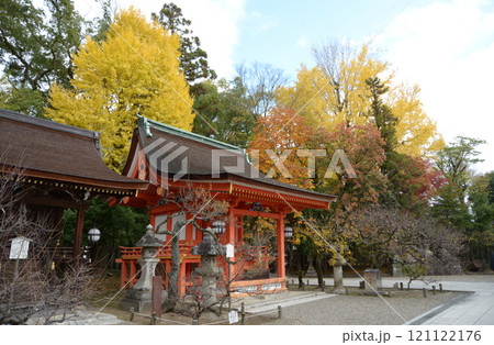 北野天満宮 地主神社と紅葉 京都市上京区 北野天満宮 地主神社と紅葉 京都市上京区 121122176