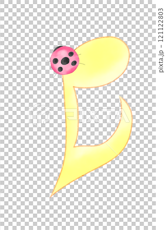 Cute musical notes and ladybugs 121122803