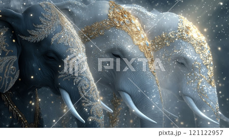 The symbol of Indian culture is the elephant 121122957