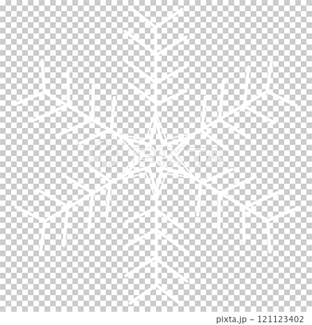 White snowflake illustration White snowflake illustration 121123402