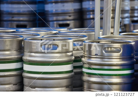 Barrels, beer kegs Barrels, beer kegs 121123727