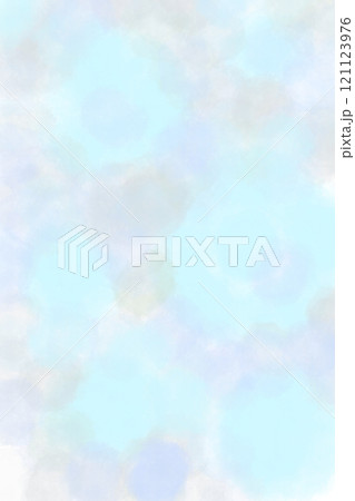 イラスト素材:　水色とグレーの抽象画 121123976