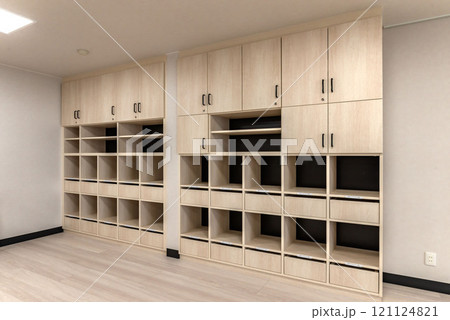木製の作り付け収納家具 木製の作り付け収納家具 121124821