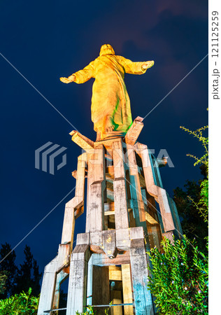 Christ at El Picacho hill overlooking Tegucigalpa, the capital of Honduras in Central America Christ at El Picacho hill overlooking Tegucigalpa, the capital of Honduras in Central America 121125259