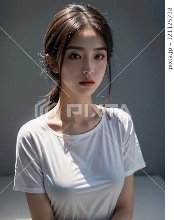 美しい女性のポートレート 121125718