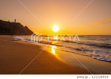 角田浜の夕暮れ 角田浜の夕暮れ 121126919