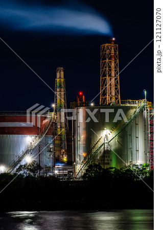 北九州工場夜景(新日鉄住金化学)【福岡県北九州市】 北九州工場夜景(新日鉄住金化学)【福岡県北九州市】 121127070