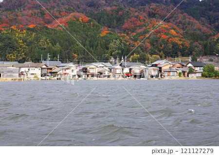 天橋立 観光ボートから見る阿蘇の舟屋 天橋立 観光ボートから見る阿蘇の舟屋 121127279