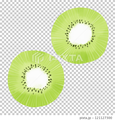 Watercolor style sliced kiwi illustration Watercolor style sliced kiwi illustration 121127300