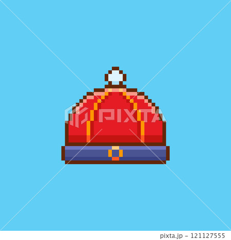Pixel art Chinese Hat game asset design 121127555