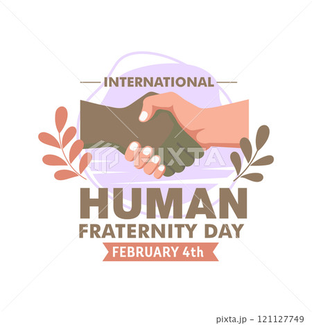 International day of human fraternity illustration, 121127749