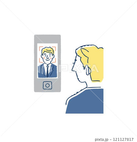 Face ID・顔認証システムのイメージ 121127817