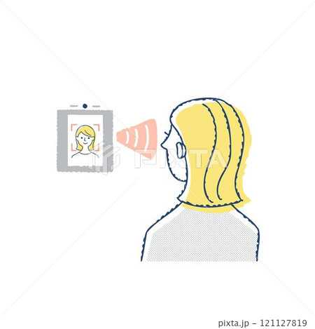 Face ID・顔認証システムのイメージ 121127819
