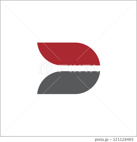 D letter logo design vector template icon 121128465