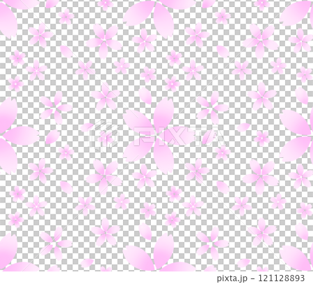 桜のシームレスパターン　A-6’ 121128893