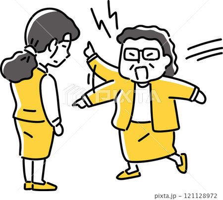 女性を叱るお局様 121128972