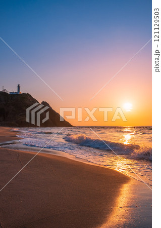 角田浜の夕暮れ 角田浜の夕暮れ 121129503