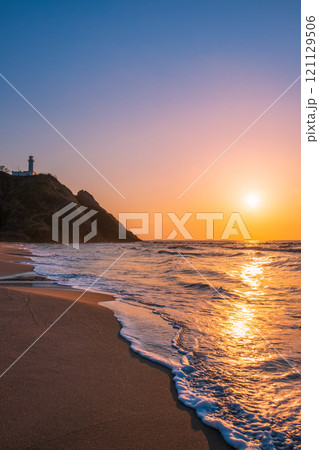 角田浜の夕暮れ 角田浜の夕暮れ 121129506