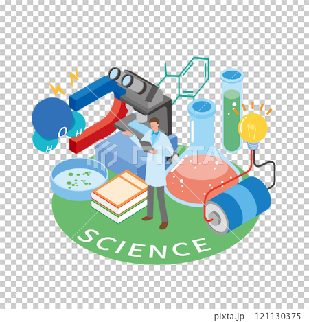 科學研究實驗圖像插圖 科學研究實驗圖像插圖 121130375