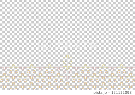 Background of a single piece missing from a yellow and pink puzzle-shaped wired puzzle frame 121131098