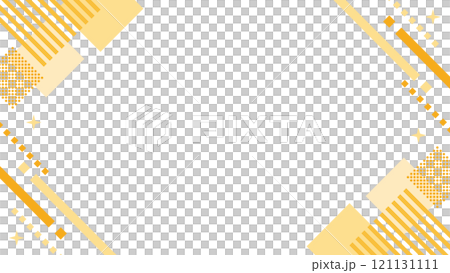 Geometric Frame Memphis Orange Vector Geometric Frame Memphis Orange Vector 121131111