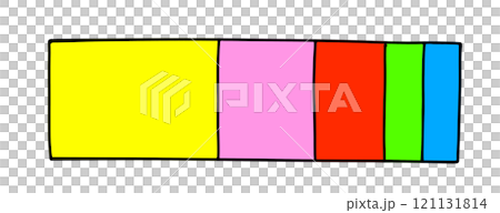 Loose and simple bar graph, solid color 121131814