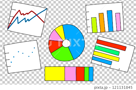 A loose and simple graph set with solid colors A loose and simple graph set with solid colors 121131845