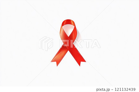 World AIDS Day: a background design featuring a banner with ample copy space, text, and design elements for posters, cards, and flyers to raise awareness and support for the cause. 121132439