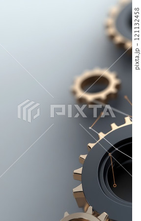 Gear Visualization: Mechanical gear system...のイラスト素材 [121132458] - PIXTA