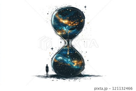 Ticking seconds: portrayal of passing of time, with clocks symbolizing relentless progression of hours and minutes, illustrating inevitable flow of existence in framework of time. Ticking seconds: portrayal of passing of time, with clocks symbolizing relentless progression of hours and minutes, illustrating inevitable flow of existence in framework of time. 121132466