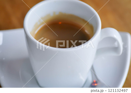 espresso or hot cappuccino, hot coffee 121132497