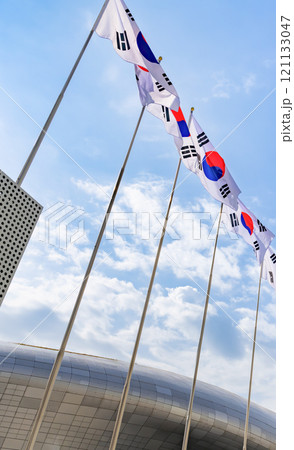 韓国ソウル市東大門　韓国国旗 121133047